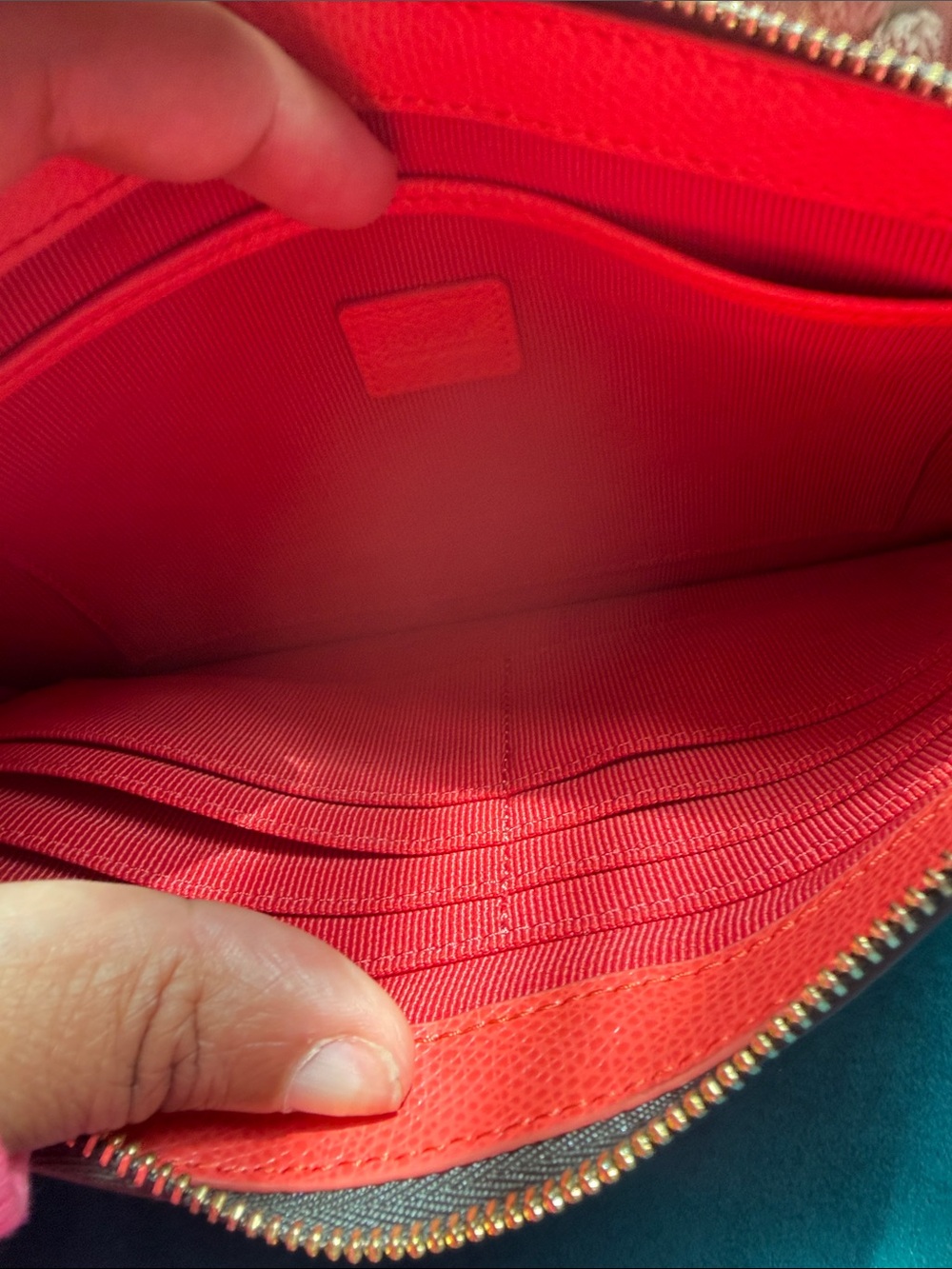 Furla Red Citrus & Butterfly Wristlet NWOT. RARE - Picture 4 of 6
